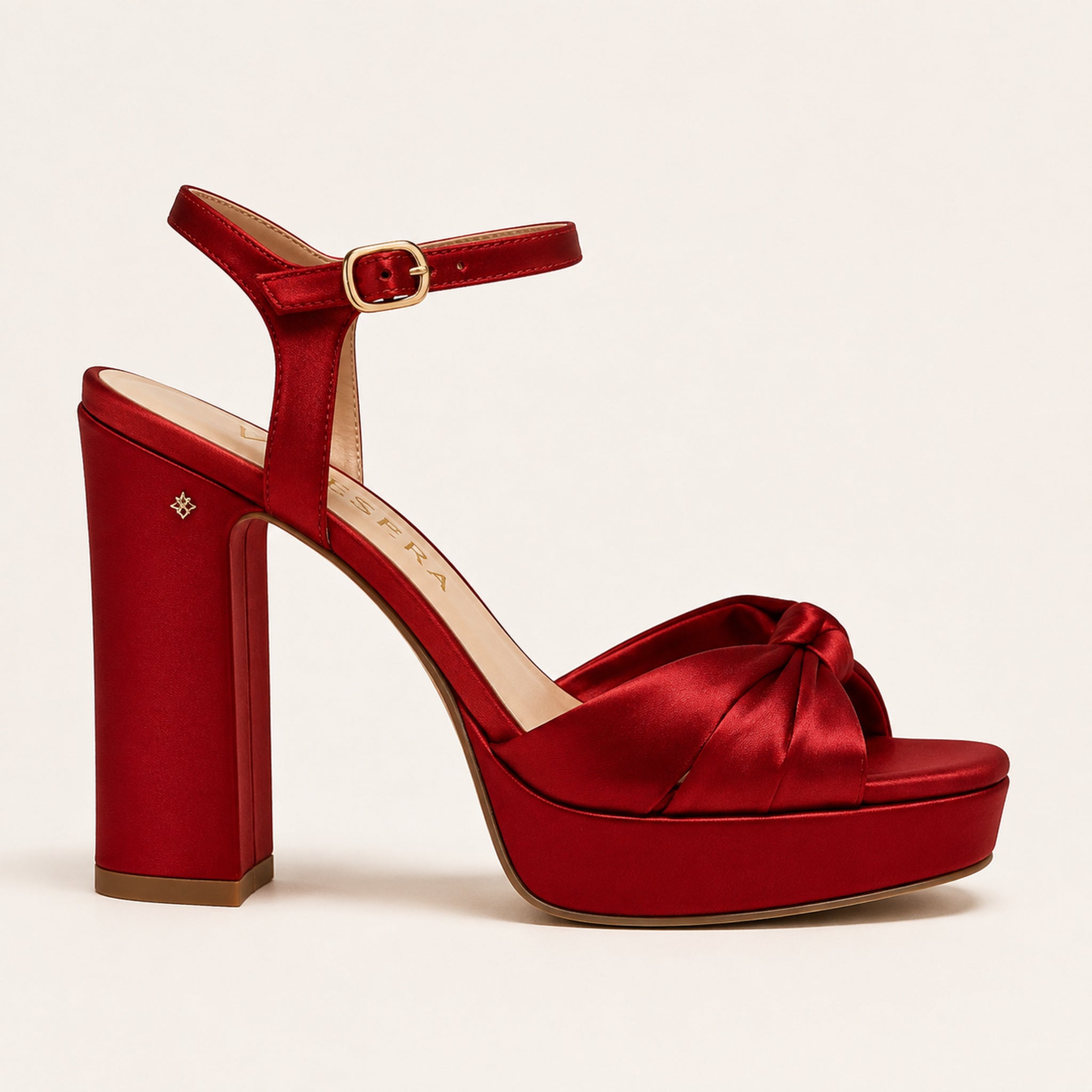 Camille Platform 110 — Cherry Satin