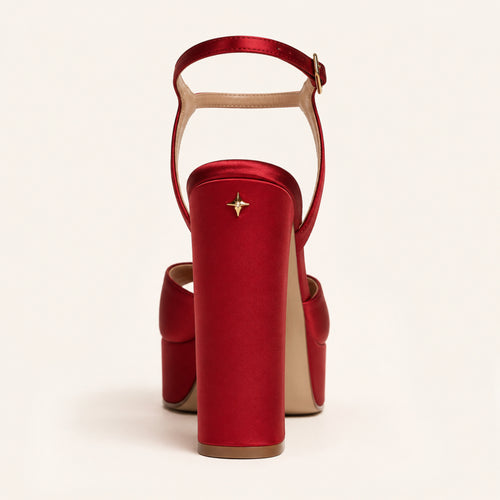 Camille Platform 110 - Cherry Satin