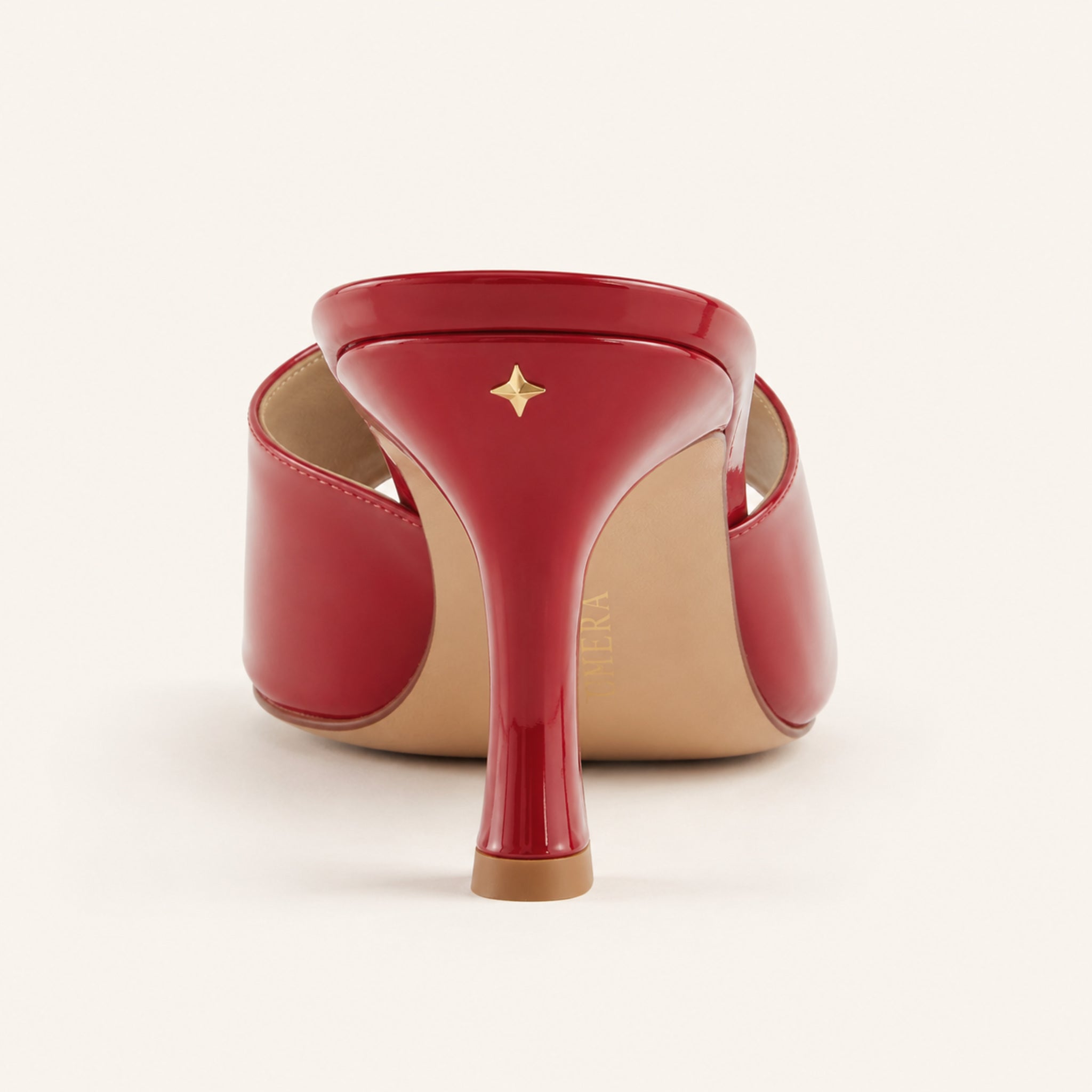 Élodie Mule 80 — Cherry Patent