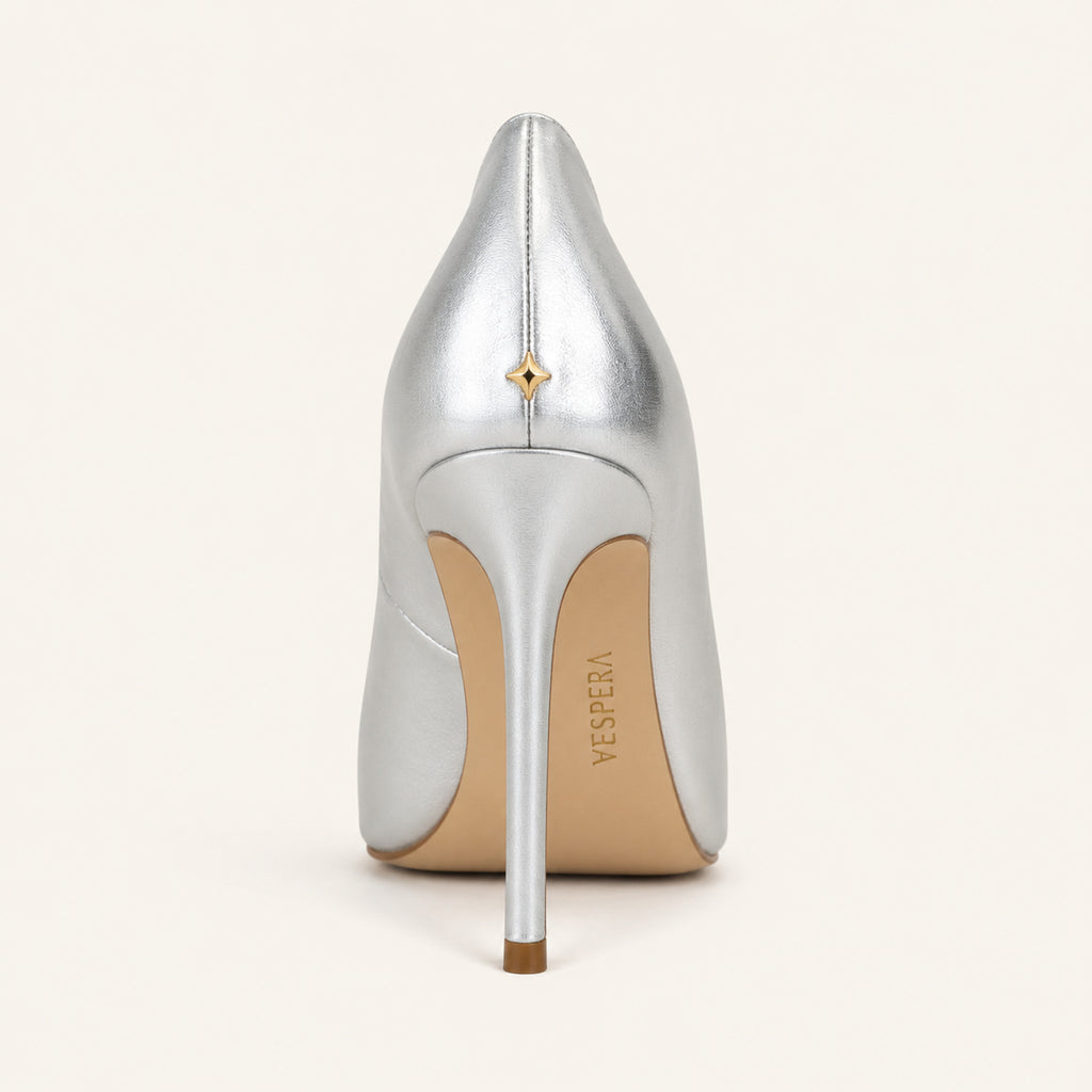 Ève Pump 95 — Silver Metallic