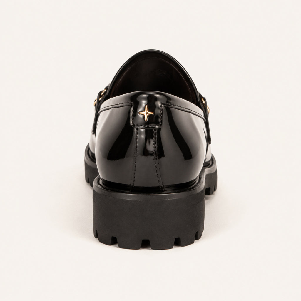 Fleur Loafer — Noir Patent