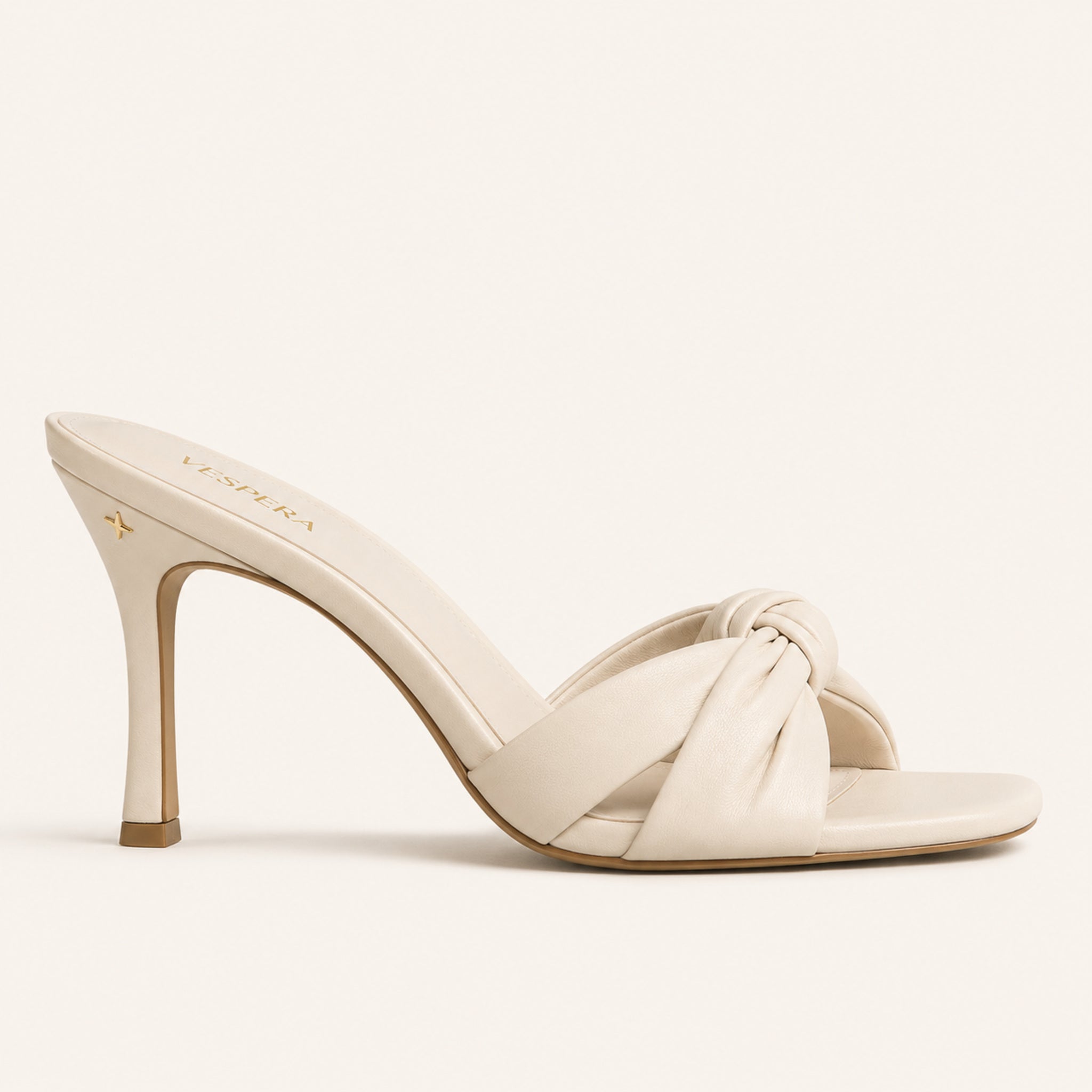 Isadora Knot Sandal 85 — Porcelain