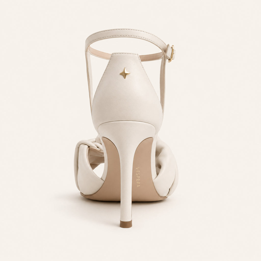 Isadora Knot Sandal 85 — Porcelain