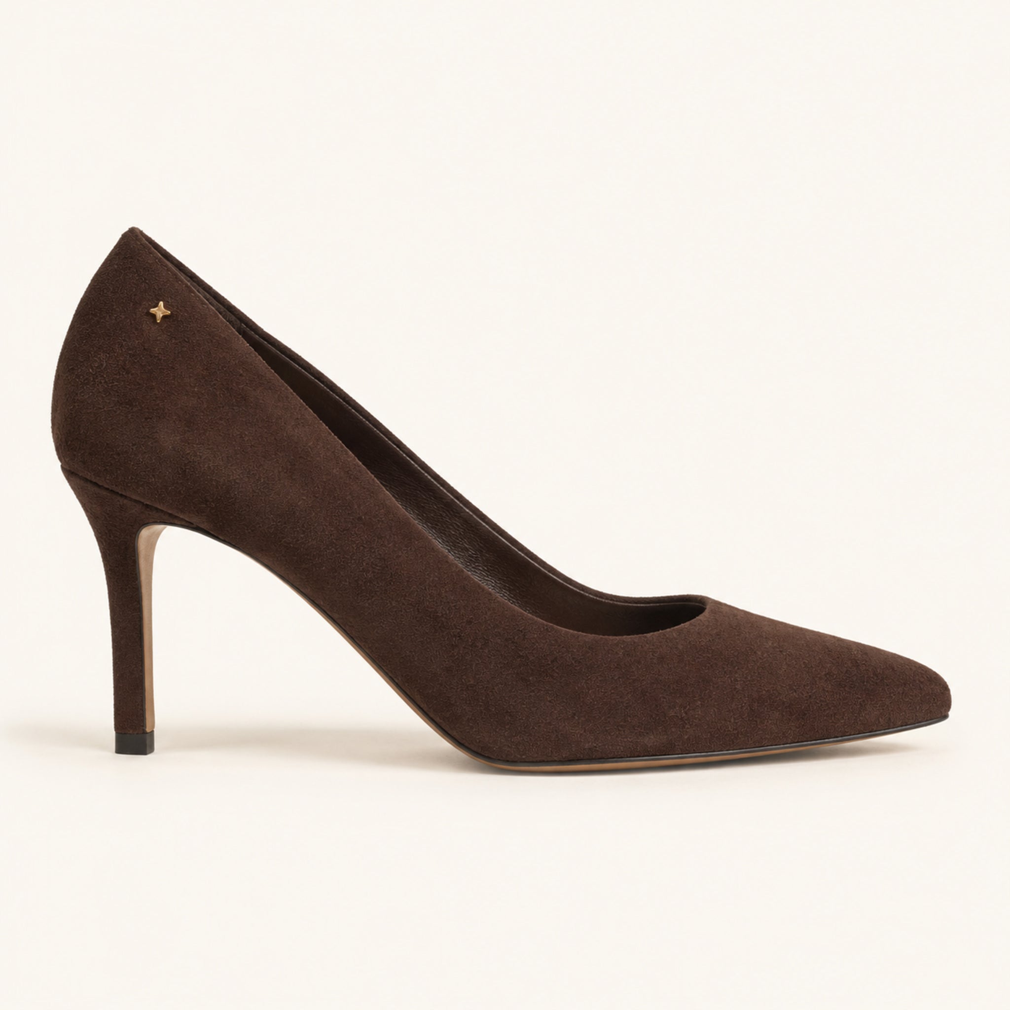 Lisette Pump 85 — Espresso Suede