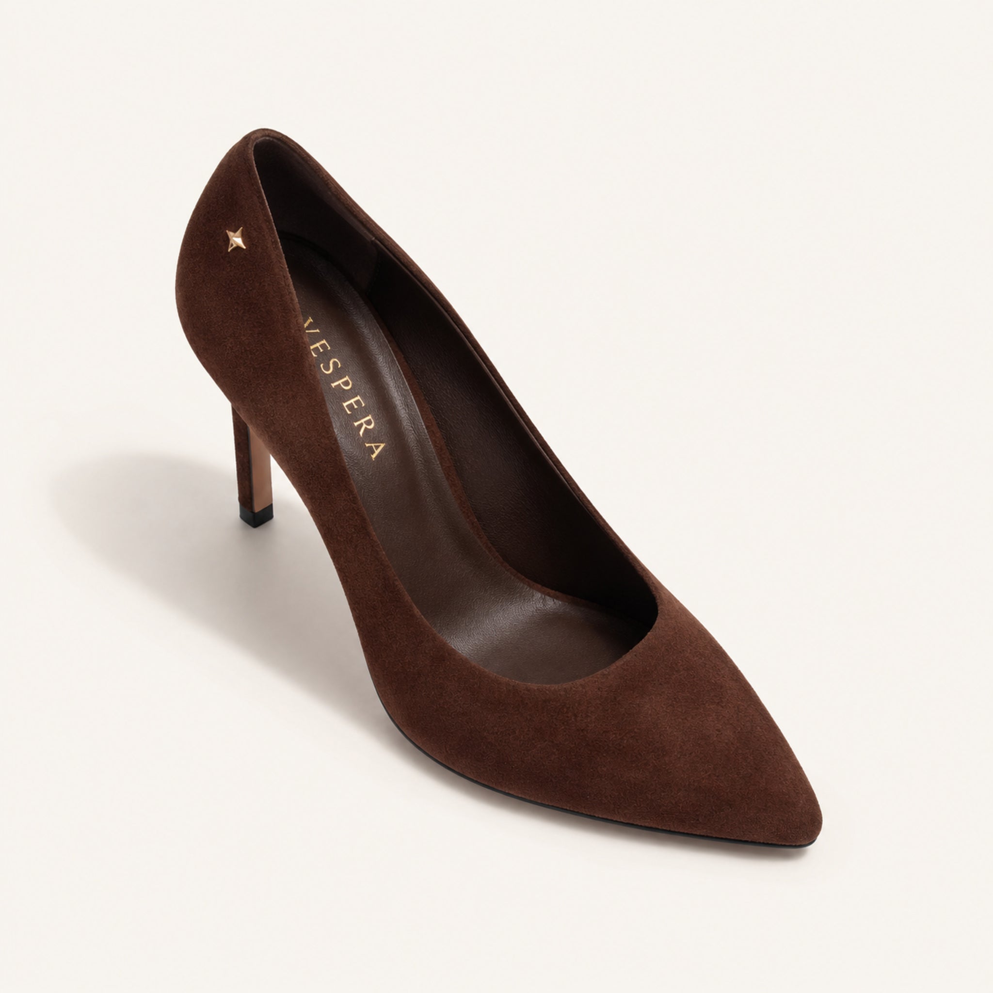 Lisette Pump 85 — Espresso Suede