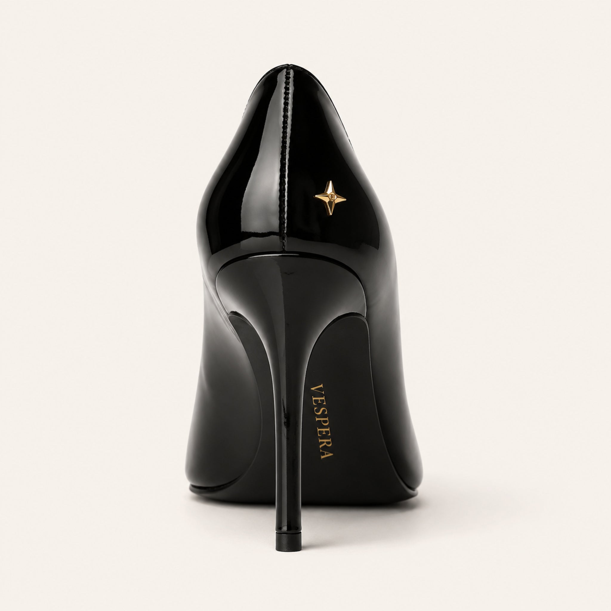 Lucienne Pump 90 — Noir Patent