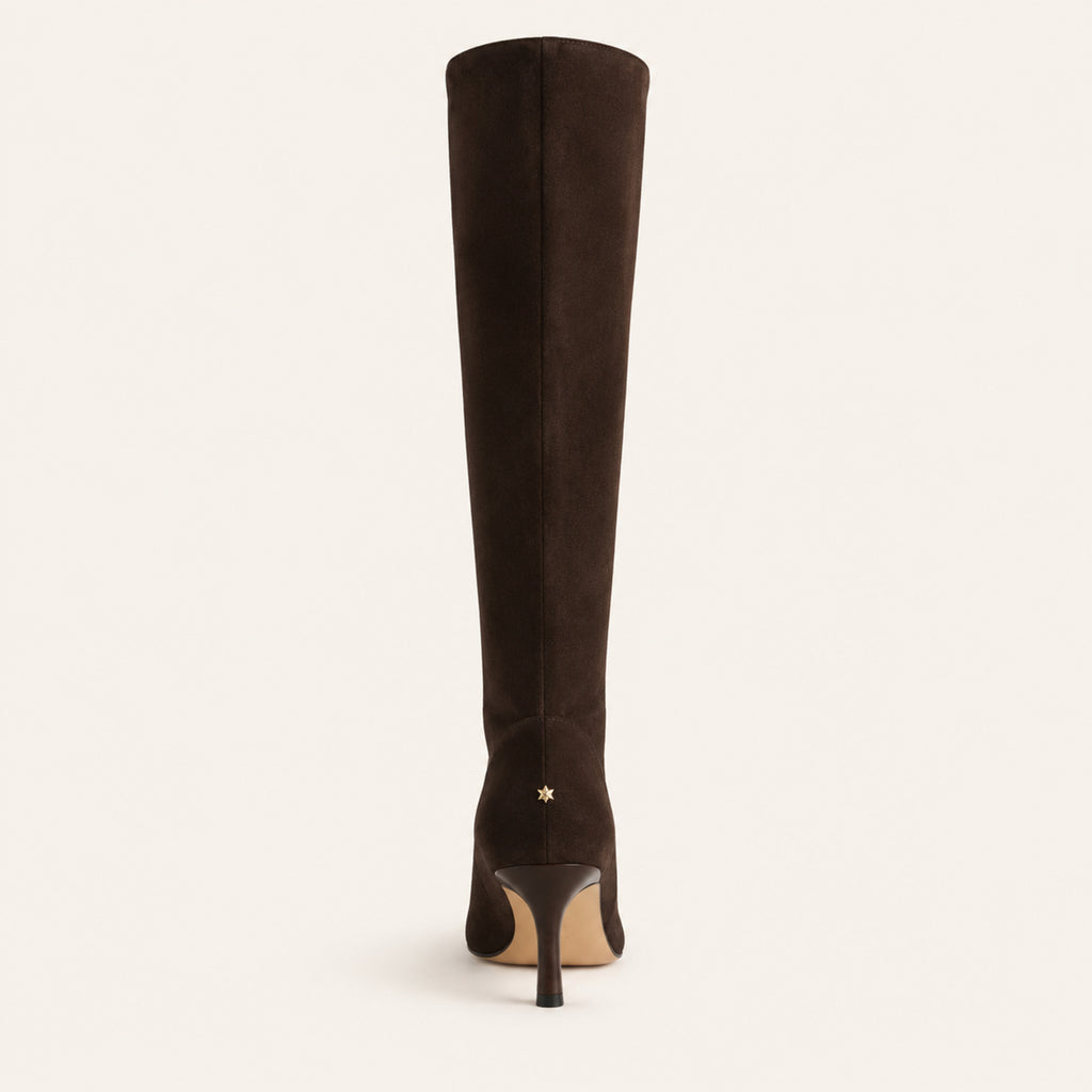 Maëlle Knee Boot 75 — Espresso Suede