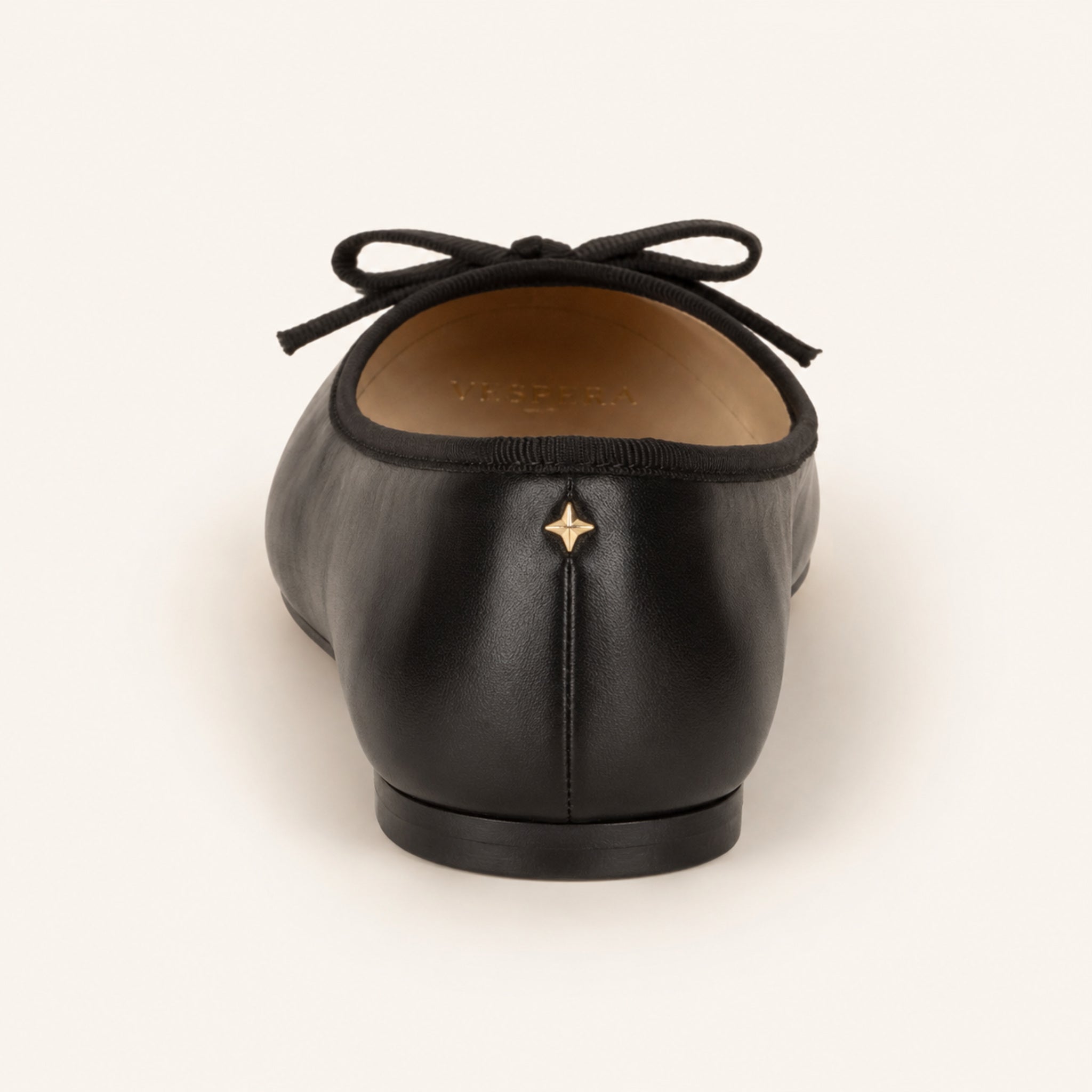 Margaux Ballet Flat — Noir Leather