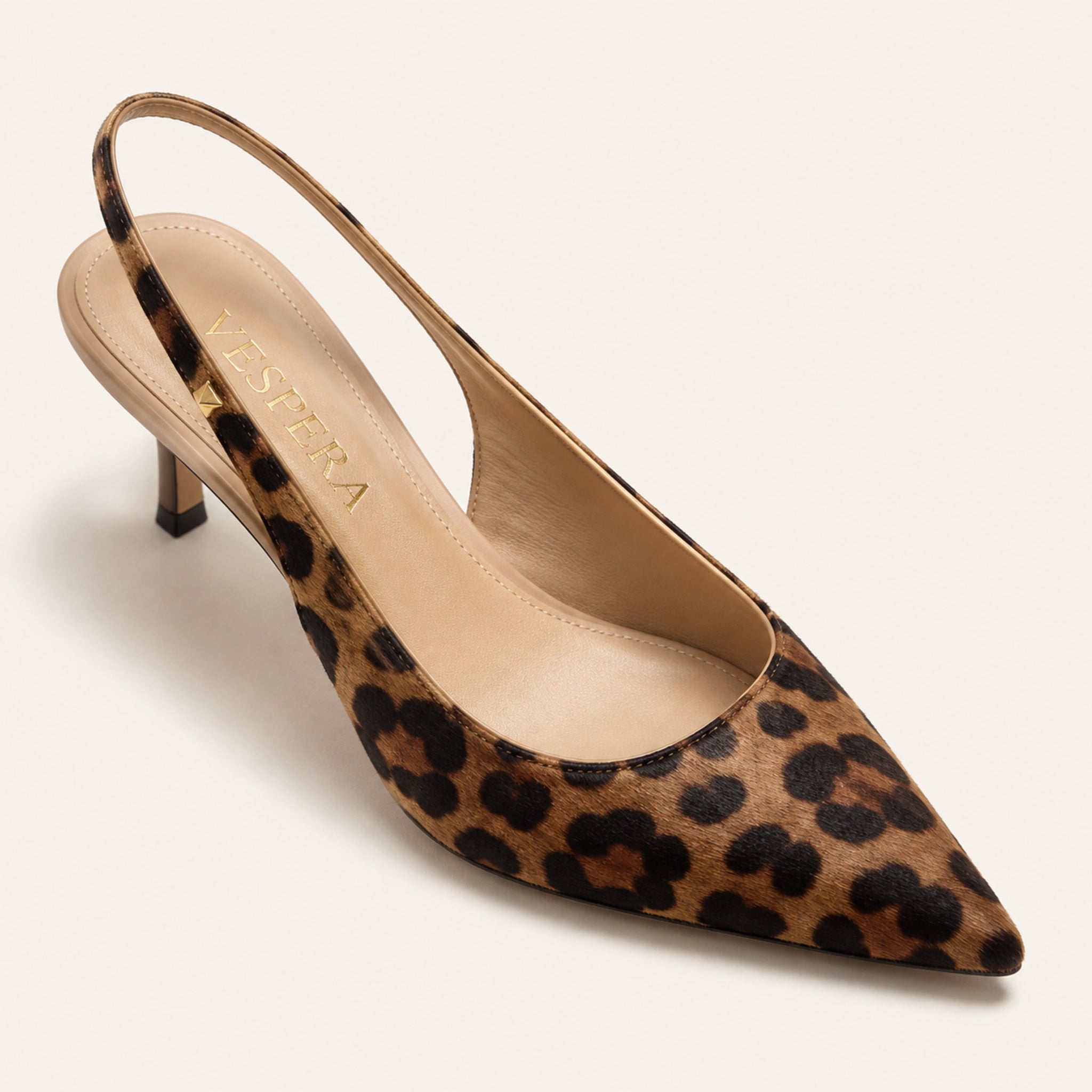 Sabine Slingback 65 — Leopard Calf Hair