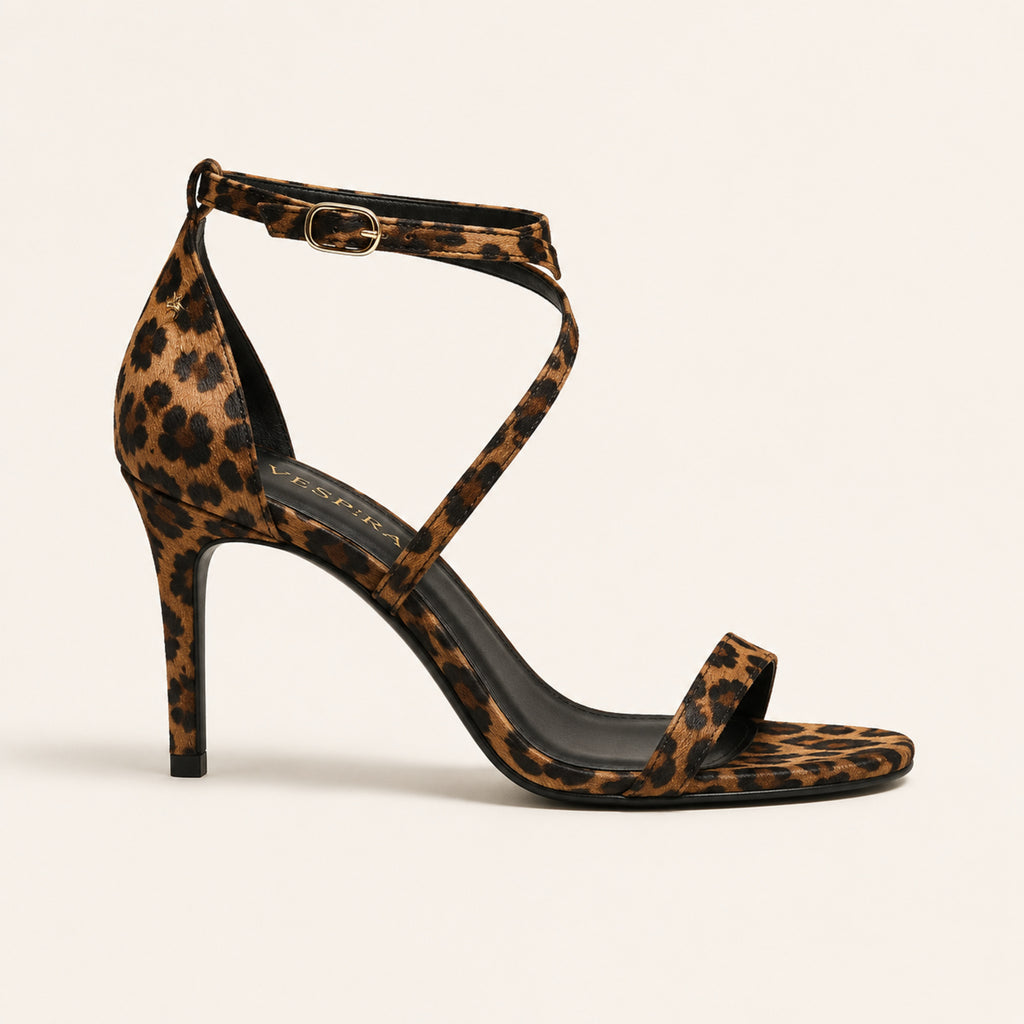 Sylvie Sandal 90 — Leopard Calf Hair