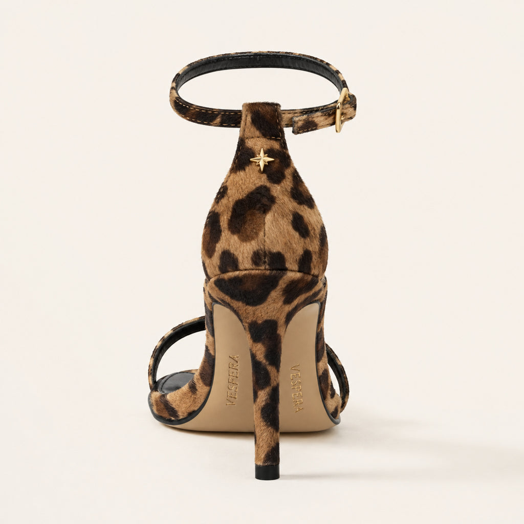 Sylvie Sandal 90 — Leopard Calf Hair