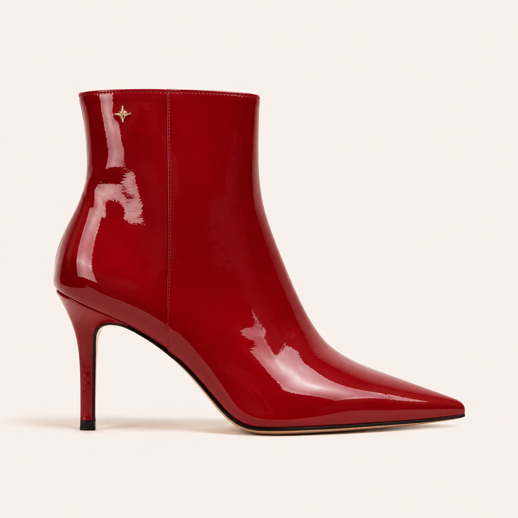 Valentina Ankle Boot 90 — Cherry Patent