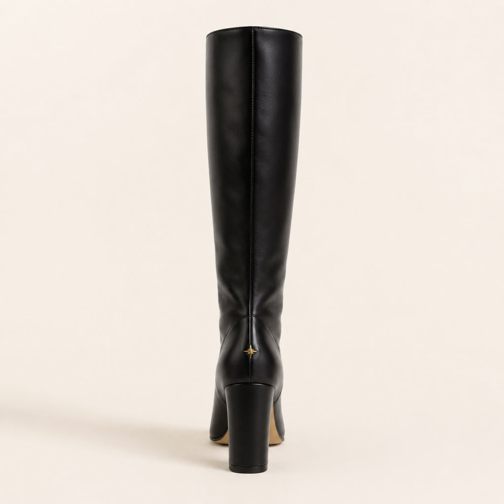 Vivienne Knee Boot 85 — Noir Leather