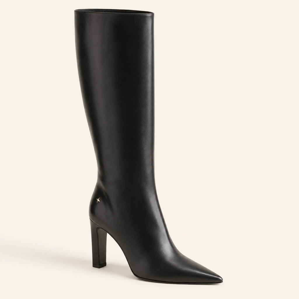 Vivienne Knee Boot 85 — Noir Leather